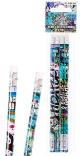 Opakowanie Ołówek z gumką Graffiti 4el