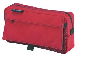 Opakowanie Piórnik kosmetyczka 2 kieszenie czerwony