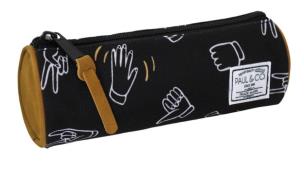 Okładka książki Piórnik tuba czarny Dłonie PAUL&CO