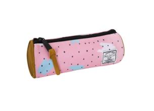 Okładka książki Piórnik tuba różowy Kropki i Plamy PAUL&CO