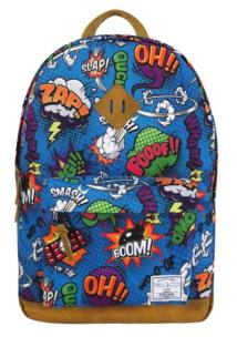 Okładka książki Plecak dwukomorowy niebieski Pop Art PAUL&CO