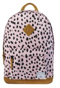 Okładka książki Plecak dwukomorowy różowy czarne Plamki