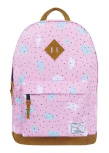Okładka książki Plecak dwukomorowy różowy Kropki i plamy PAUL&CO