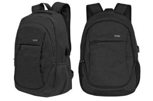 Opakowanie Plecak młodzieżowy z USB - czarny/basic