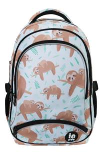 Okładka książki Plecak trzykomorowy błękitny Leniwiec