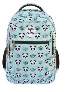 Opakowanie Plecak trzykomorowy błękitny Panda