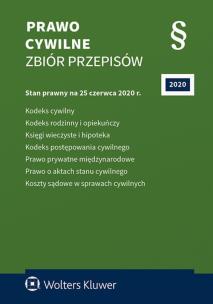 Okładka książki Prawo Cywilne Zbiór Przepisów w.53/2020