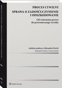 Okładka książki Proces cywilny Sprawa o zadośćuczynienie i odszkodowanie