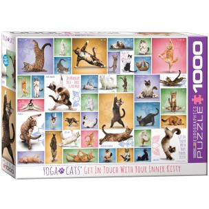 Opakowanie Puzzle 1000 Joga koty 6000-0953