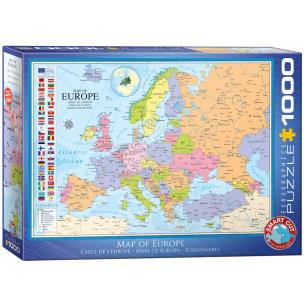 Opakowanie Puzzle 1000 Mapa Europy 6000-0789