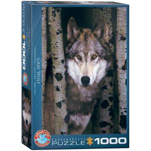 Opakowanie Puzzle 1000 Szary wilk 6000-1244