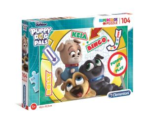 Opakowanie Puzzle 104 Super Kolor Puppy Dog Pals