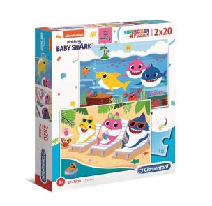 Opakowanie Puzzle 2x20 Super kolor Baby Shark
