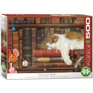 Opakowanie Puzzle 500 Śpiący kot 6500-5545