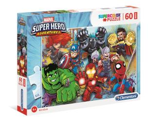 Opakowanie Puzzle 60 Super Kolor Superhero maxi
