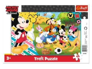 Opakowanie Puzzle ramkowe 15 Mickey na wsi TREFL