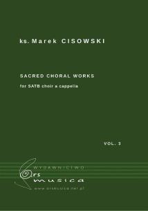 Okładka książki Sacred Choral Works vol.3 na czterogłosy chór SATB