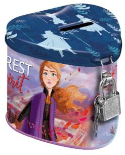 Opakowanie Skarbonka metalowa z kłódką serce Frozen