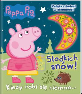Okładka książki Świnka Peppa. Kiedy robi się ciemno
