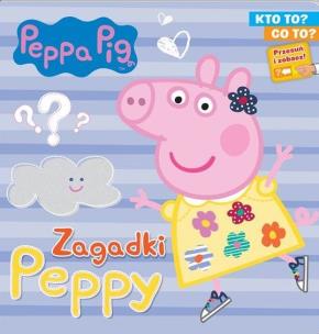 Okładka książki Świnka Peppa. Kto to? Co to? Zagadki Peppy