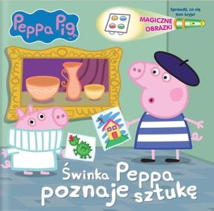Okładka książki Świnka Peppa. Magiczne obrazki. Peppa poznaję...