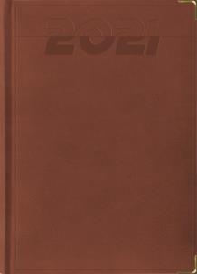 Opakowanie Terminarz 2021 A5 Lux brązowy złocony