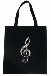 Opakowanie Torba - ze srebrno-złotym kluczem wiolinowym