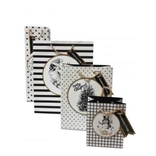 Opakowanie Torebka roz m .M biało-cz arna w z .BN,