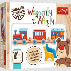 Opakowanie Zabawka drewniana - Wagoniki z Afryki TREFL
