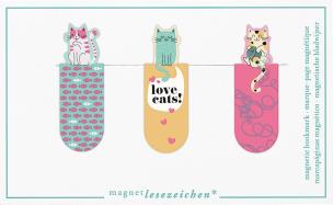 Opakowanie Zakładki magnetyczne - Kochać koty