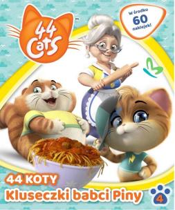 Okładka książki 44 cats. Książka activity cz.4. Kluseczki babci Piny