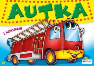 Okładka książki Autka z naklejkami. Straż pożarna