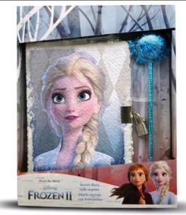 Opakowanie Cekinowy pamiętnik z długopisem Kraina Lodu 2