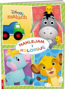 Okładka książki Disney Maluch Naklejam i koloruję