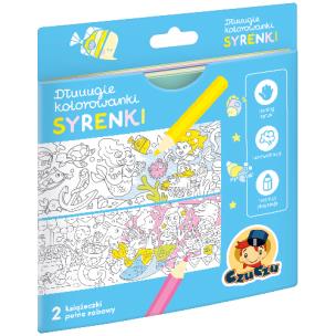 Okładka książki Dłuuugie kolorowanki Syrenki