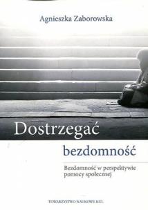 Okładka książki Dostrzegać bezdomność. Bezdomność w perspektywie pomocy społecznej