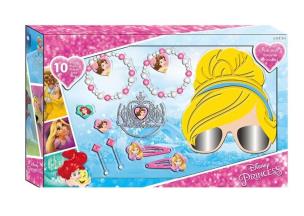 Opakowanie Duży zestaw biżuterii z okularami 3D Księżniczki