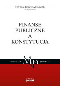 Okładka książki Finanse publiczne a Konstytucja