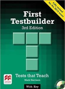 Okładka książki First Testbuilder 3rd Edition. Książka ucznia z kluczem + CD