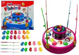 Opakowanie Gra łowienie rybek światło dźwięk 2 poziomy Rybki Różowa