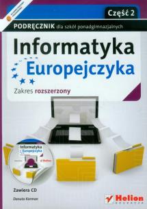 Okładka książki Informatyka Europejczyka LO 1-3 cz.2 ZR Helion