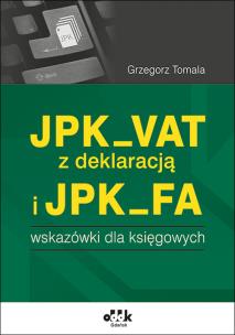 Okładka książki JPK_VAT z deklaracją i JPK_FA /PGK1383