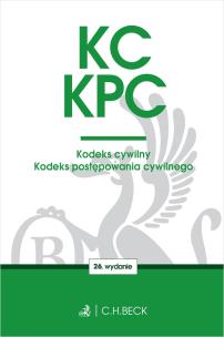 Okładka książki KC. KPC. Kodeks cywilny. Kodeks postępowania cywilnego wyd. 26