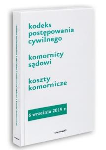 Okładka książki Kodeks postępowania cywilnego... 06.09.2019