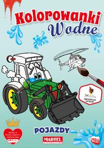 Okładka książki Kolorowanka wodna Pojazdy