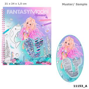 Opakowanie Kolorowanka z cekinami i naklejkami Fantasy Model 11153A