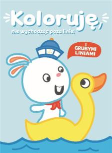 Okładka książki Koloruję bez wychodzenia poza linię. Zajączek