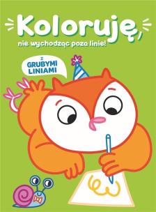 Okładka książki Koloruję bez wychodzenia poza linię. Zielona sówka