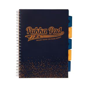 Opakowanie Kołozeszyt Pukka Pad A4 Project Book Blush granatowy, kratka