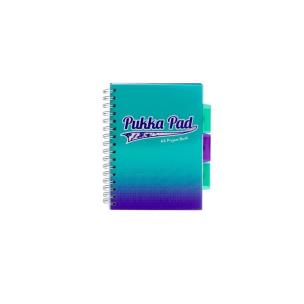Opakowanie Kołozeszyt Pukka Pad Project Book Fusion a5 200k kratka morski 8413-fus